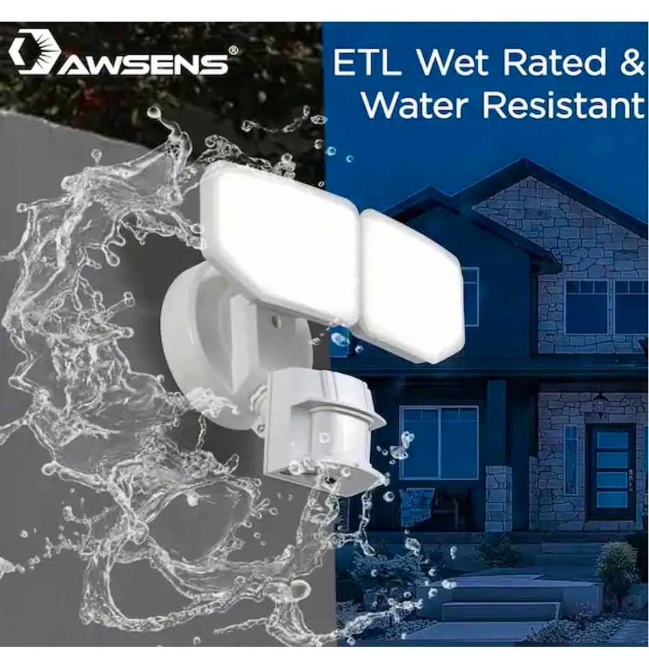 AWSENS Motion Sensor LED Security Light (S002 / SL5462-WH) - photo 2