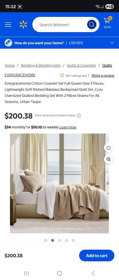 EverGrace Cotton Coverlet Set - Full/Queen (Cream) - photo 5
