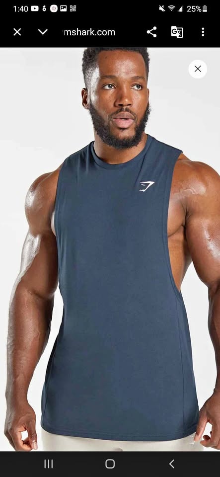 Gymshark Men's Sleeveless Workout Tank Top, Size S