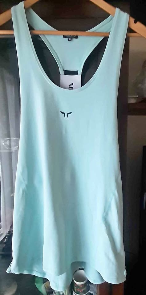 Squatwolf Core Tank in Duck Egg Blue. size M