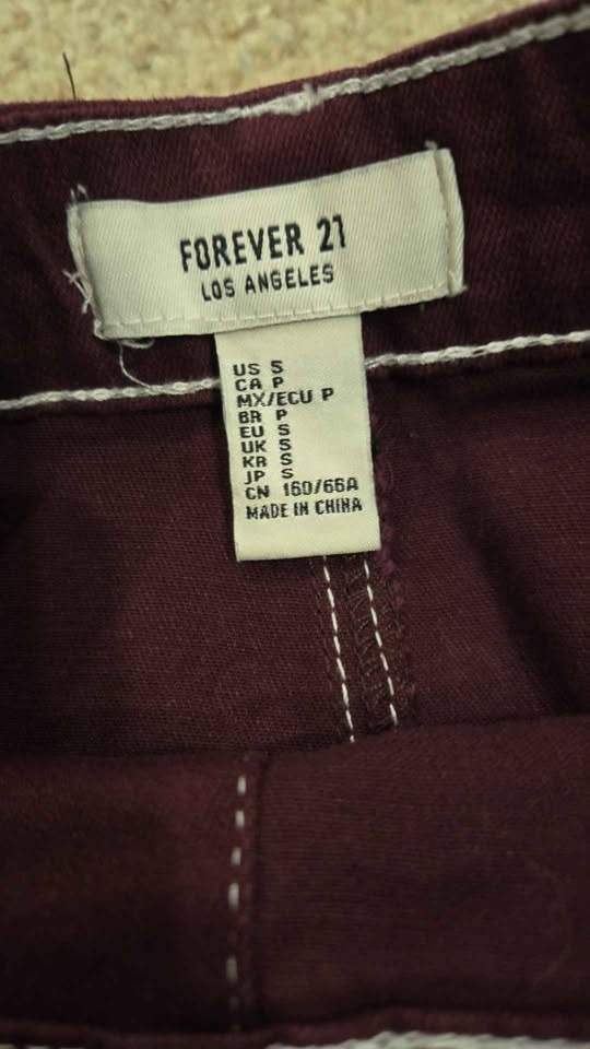 Forever 21 Vintage Burgundy Mini Skirt - photo 3
