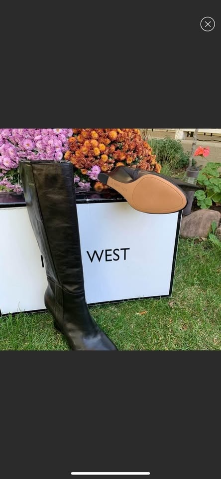 Nine West Black High Heel Boots Size 10 - photo 2