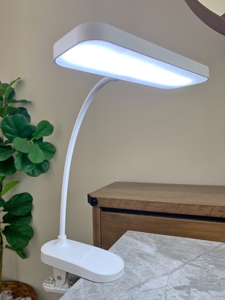 Modern Clamp LED Desk Lamp - White/Warm Light