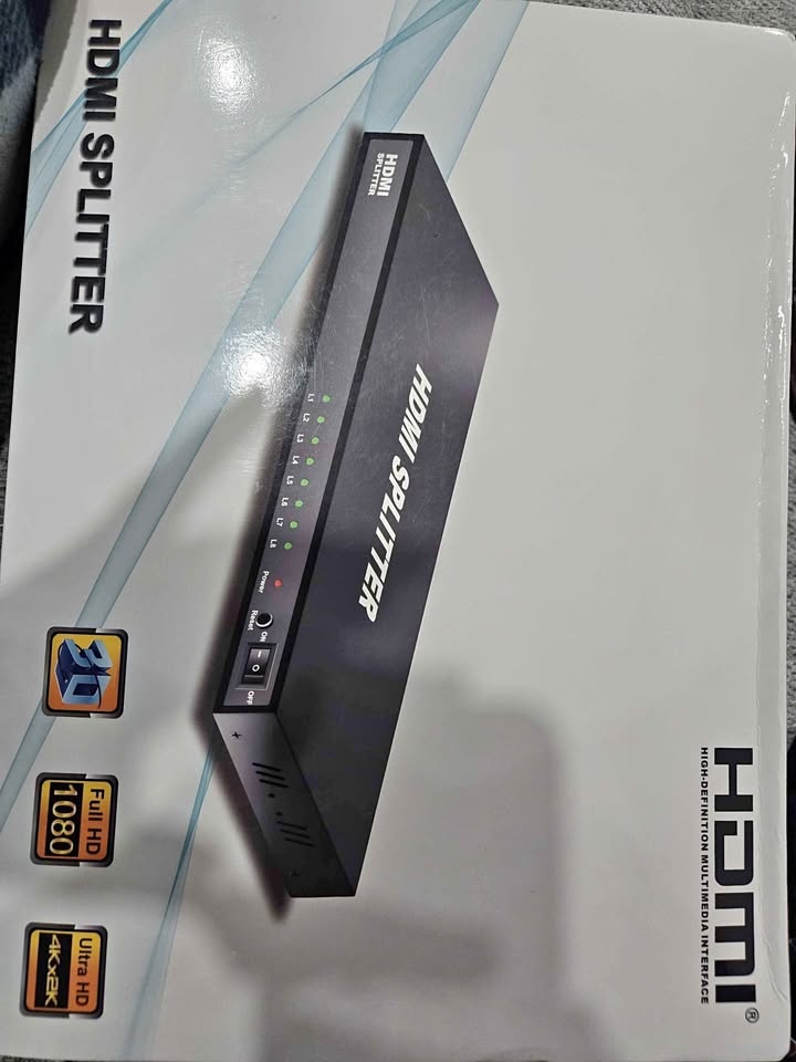 1x8 HDMI Splitter 8 Port 1 in 8 Out