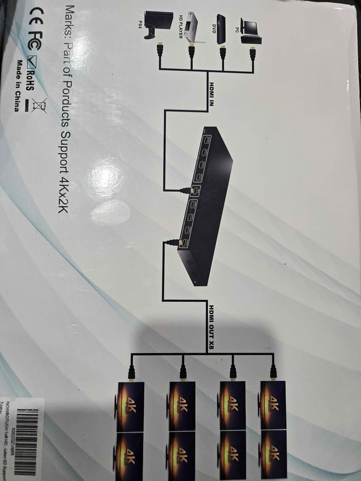 1x8 HDMI Splitter 8 Port 1 in 8 Out - photo 2