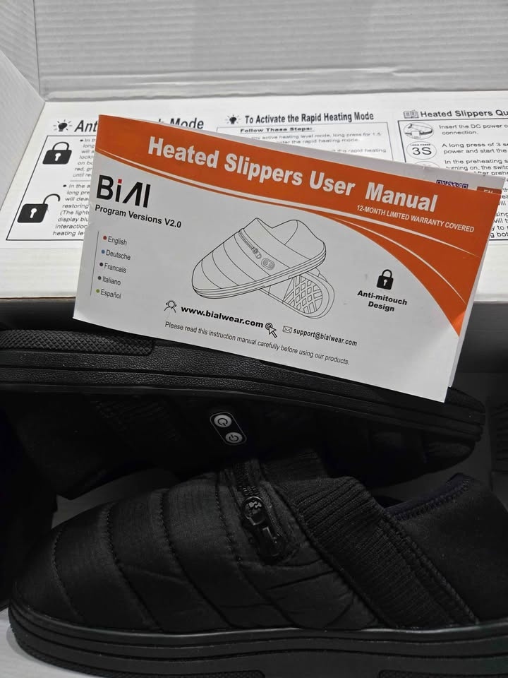 BIAL Heated Slippers - Rechargeable Battery Warmers - photo 2