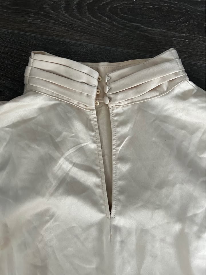 Cream Sleeveless Mock Neck Top - photo 4