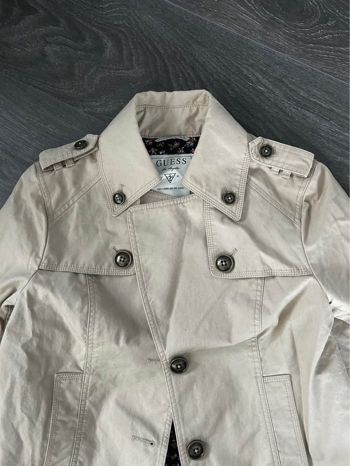 GUESS Beige Double Breasted Cargo Jacket - photo 2
