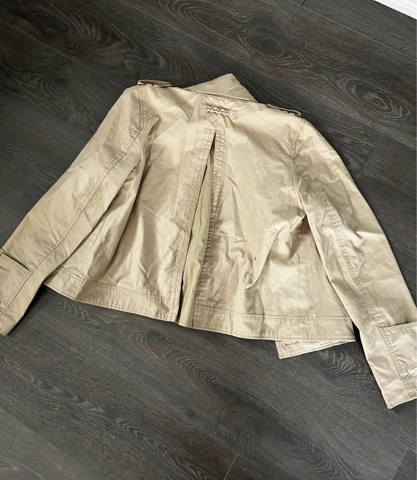 GUESS Beige Double Breasted Cargo Jacket - photo 3
