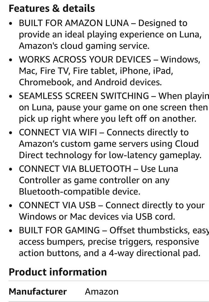 Amazon Luna Controller - photo 4