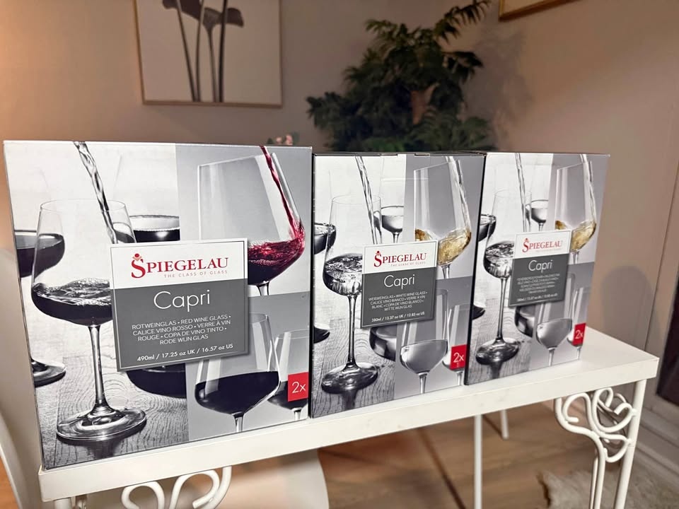Spiegelau Capri Wine Glasses - Brand New (3 Sets)