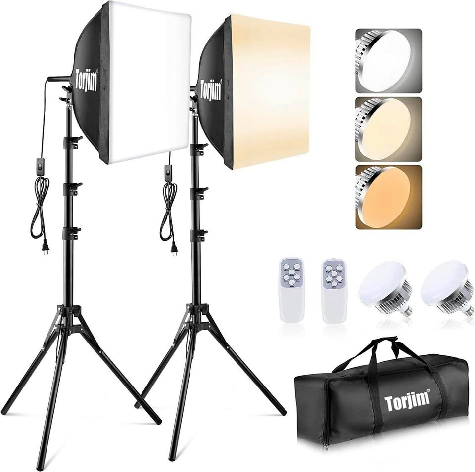 Torjim Softbox Photography Lighting Kit