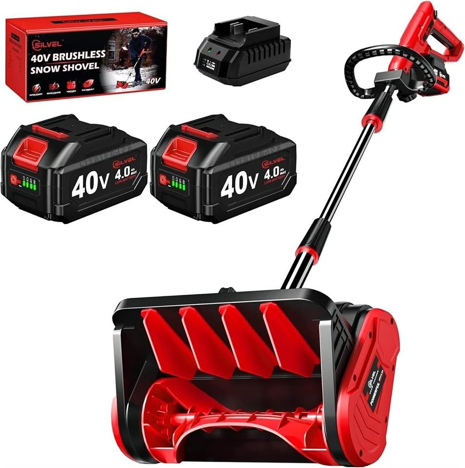 Snow Shovel 40V Cordless Snow Blower 13-Inch