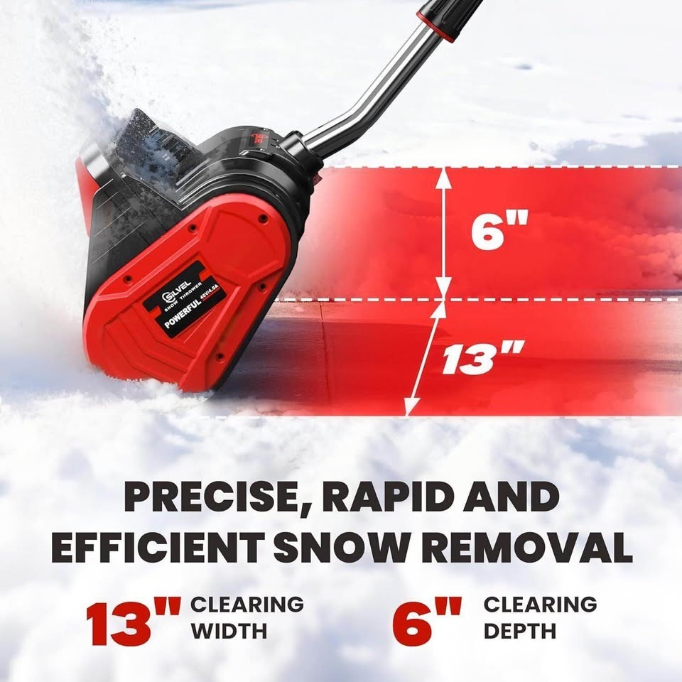 Snow Shovel 40V Cordless Snow Blower 13-Inch - photo 2