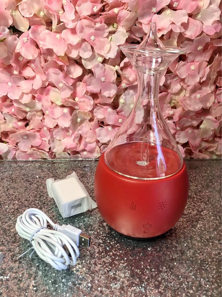 Bushberry Wood & Glass Essential Oil Diffuser - Waterless