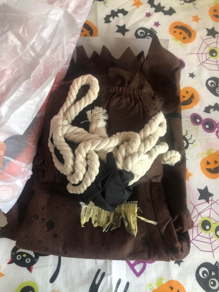 Scary Scarecrow Pumpkin Head Costume - photo 3