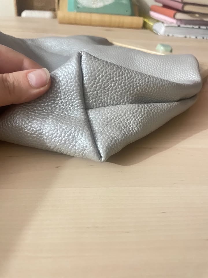 Silver Crossbody / Clutch Bag with Chain Strap - photo 5