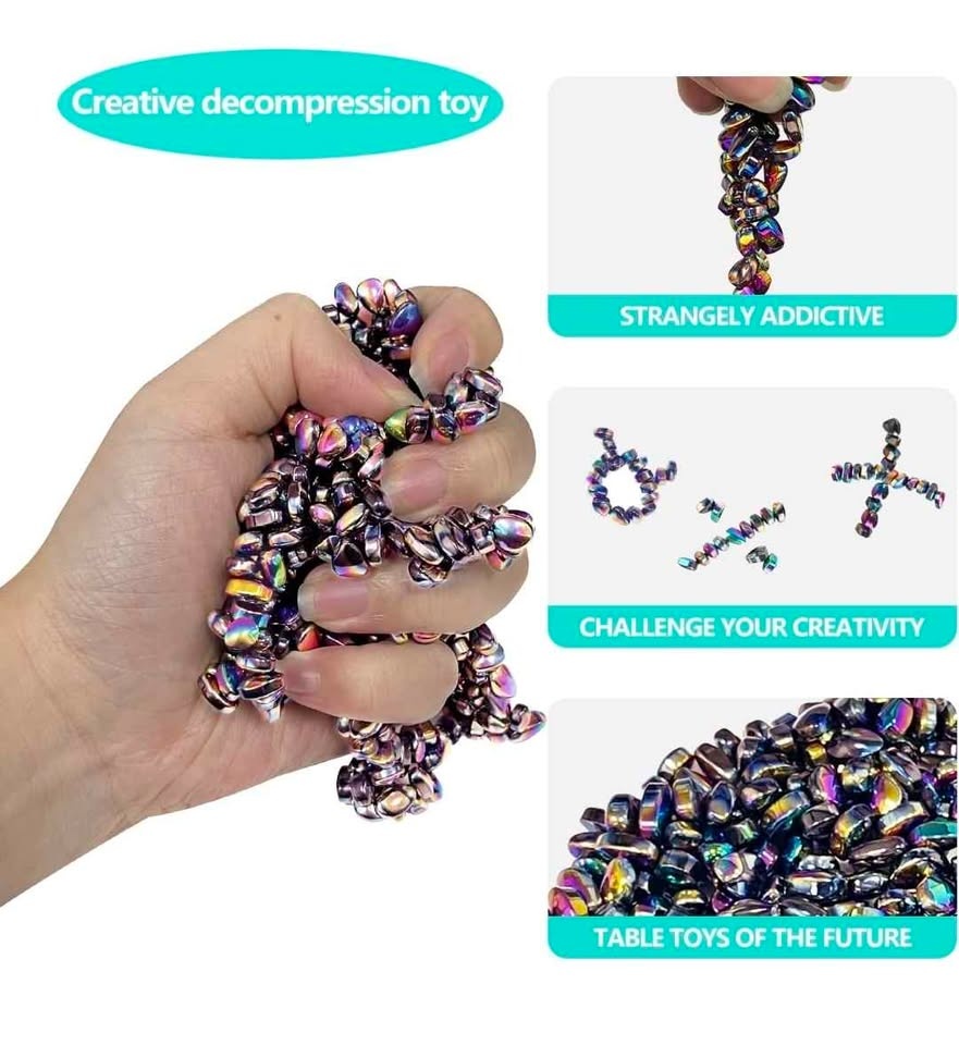 510pcs Magnetic Ferrite Putty / Fidget Stones - photo 2