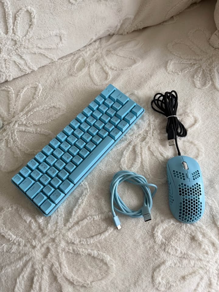 Blue Gaming Keyboard & Mouse - photo 2