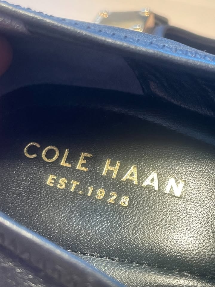 Black leather Cole Haan Tali Grand Bow Wedge pumps, size US 10 - photo 5