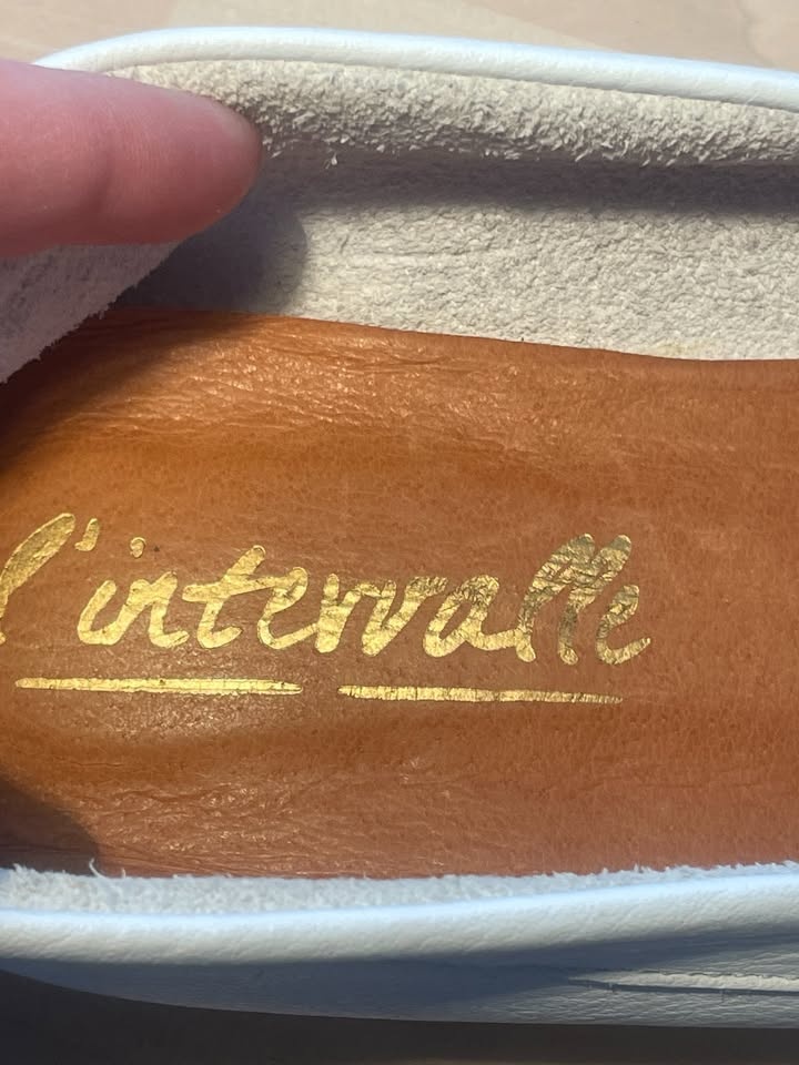 L'INTERVALLE White Leather Loafers - EU 41 / US 10-11 - photo 4