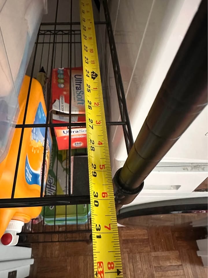 Black Metal 4-Tier Storage Shelf - photo 3