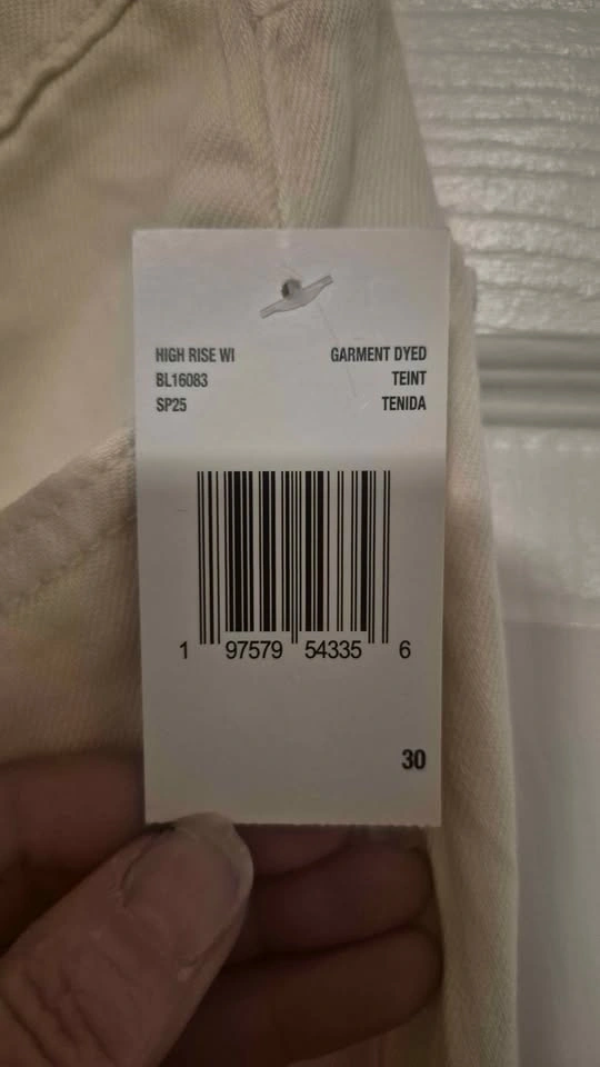 Buffalo David Bitton High Rise Wide Leg Jeans Size 30 Cream - photo 4