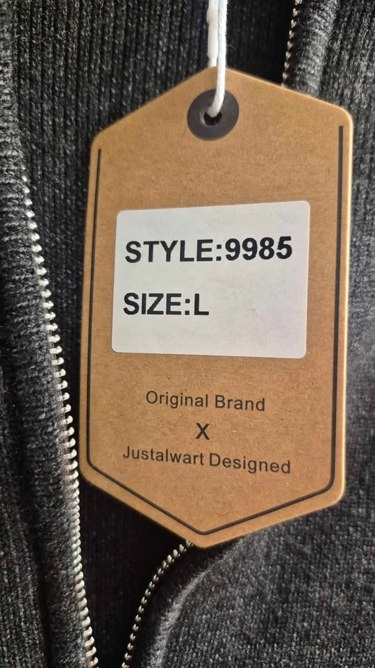 Justalwart Dark Grey Full-Zip Knit Sweater & Quilted Jacket L - photo 3