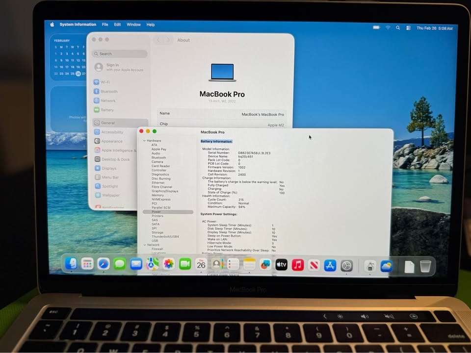 MacBook Pro 13-inch M2 2022 8GB RAM 256GB SSD - photo 2