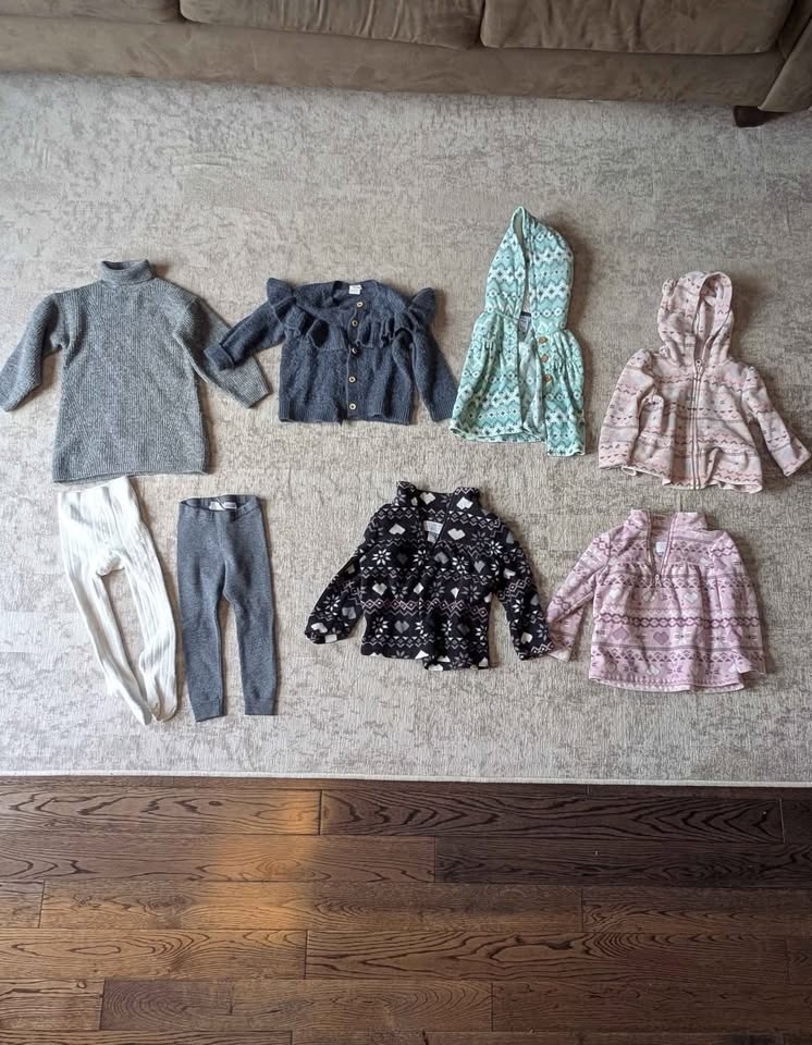 18-24m ADORABLE Fall Spring Winter Sweater 8 piece girl bundle - photo 2
