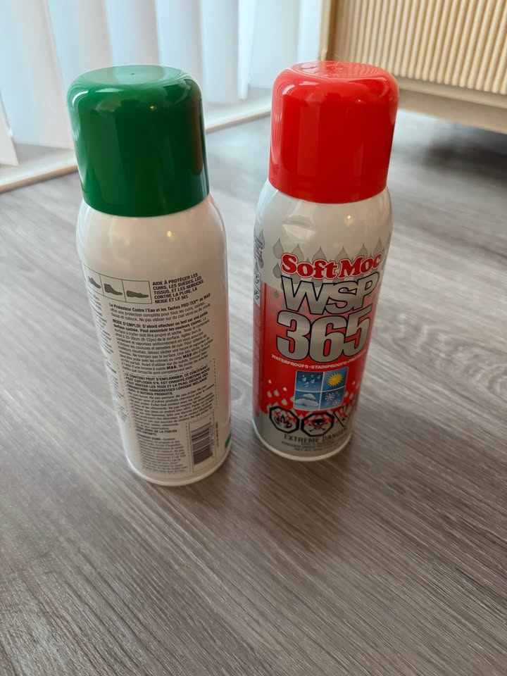 Shoe Water & Stain Protector Spray – 2 Cans (Half Full) - photo 2