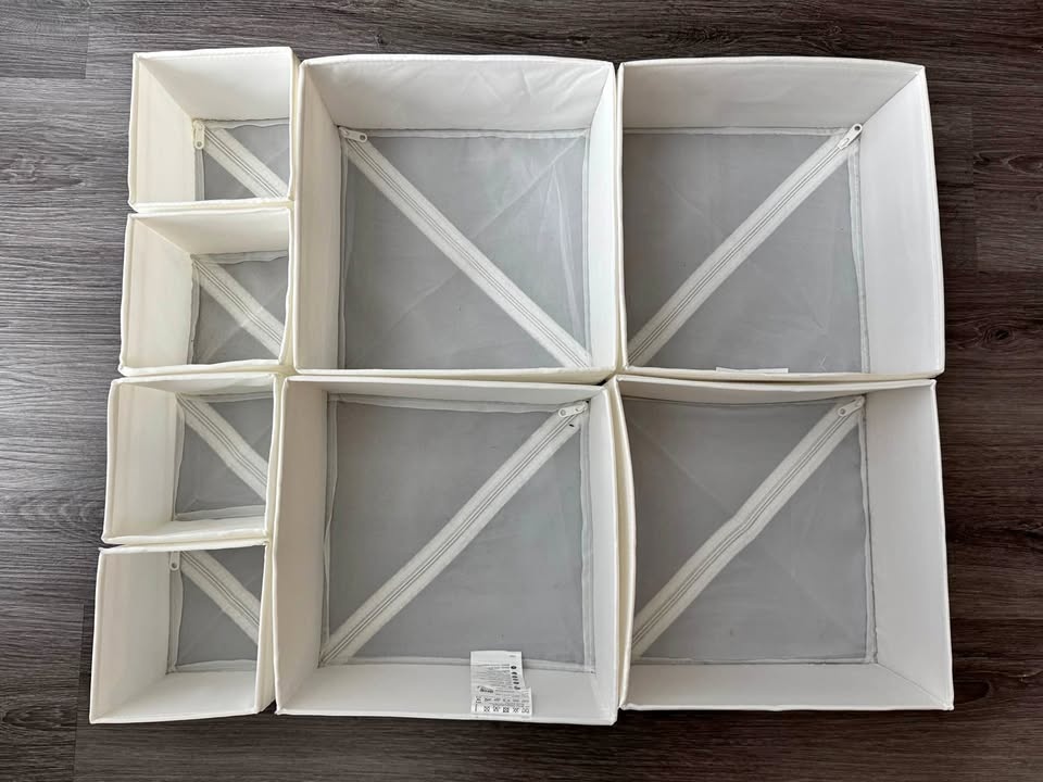 IKEA SHUBB Box Set of 8 Drawer Organizers