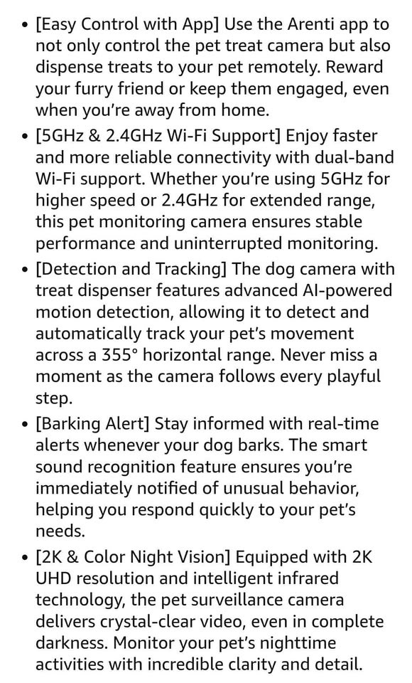 Arenti Pet Camera - Brand New - photo 5
