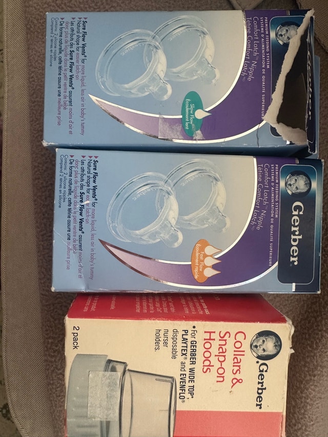 Newborn Diapers & Gerber Bottle Nipples - photo 2