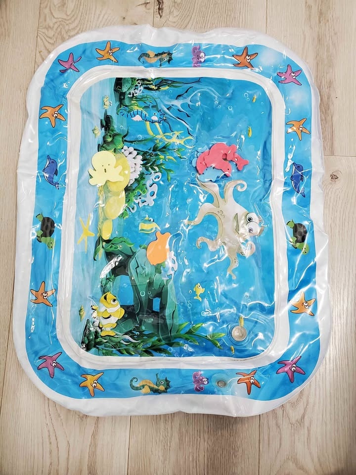 Tummy time baby water mat
