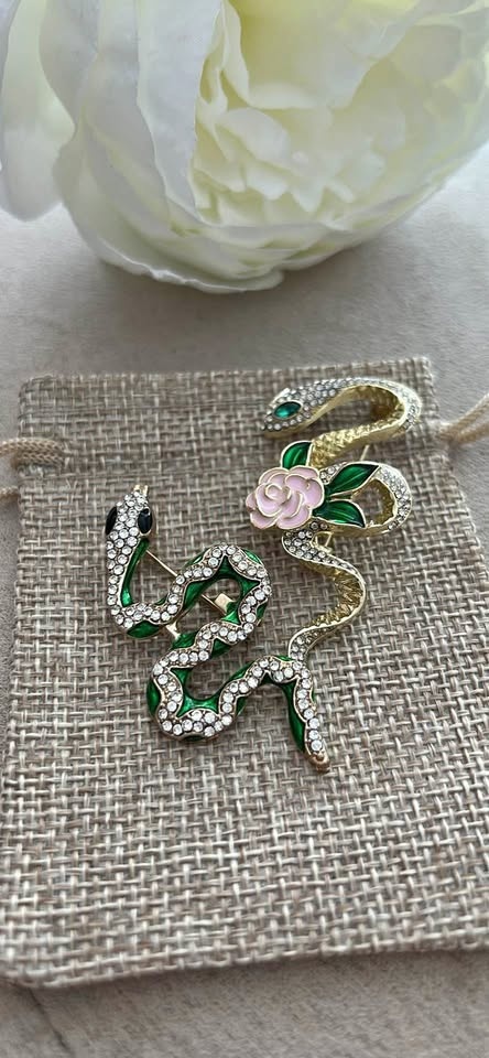 Snake brooches