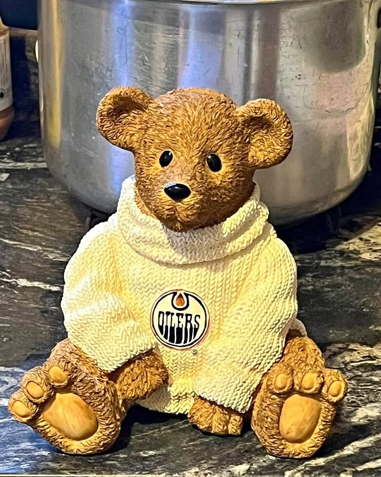 Vintage Oilers Bear Bank Jar