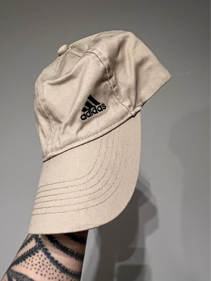 Adidas Beige Cap Sports Hat Khaki Y2K - photo 2