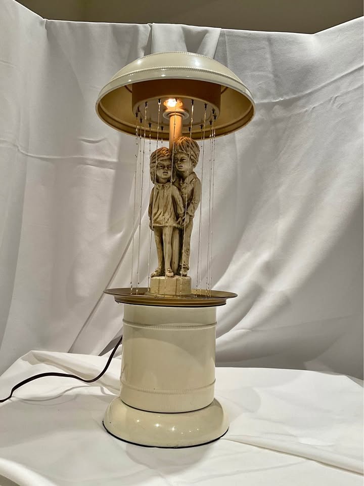 Table Lamp Rain Oil Vintage Creators (1974) Tom Sawyer & Becky T