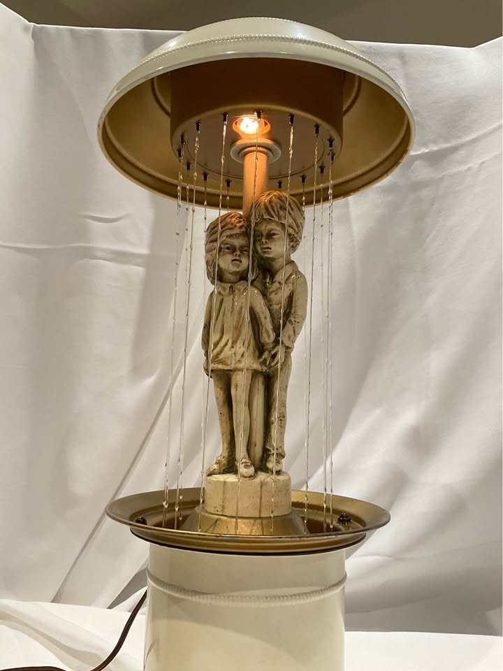 Table Lamp Rain Oil Vintage Creators (1974) Tom Sawyer & Becky T - photo 2