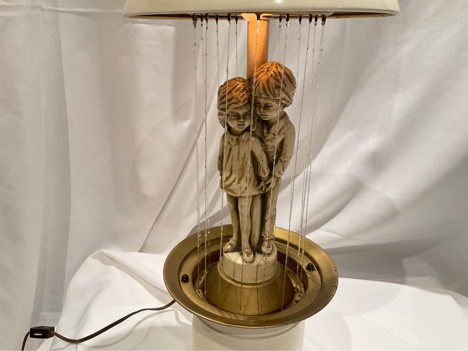 Table Lamp Rain Oil Vintage Creators (1974) Tom Sawyer & Becky T - photo 3