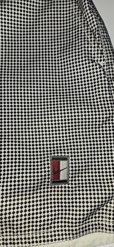 Vintage 90s Nike Tennis Shorts Geometric Dobby Pattern Swoosh - photo 2