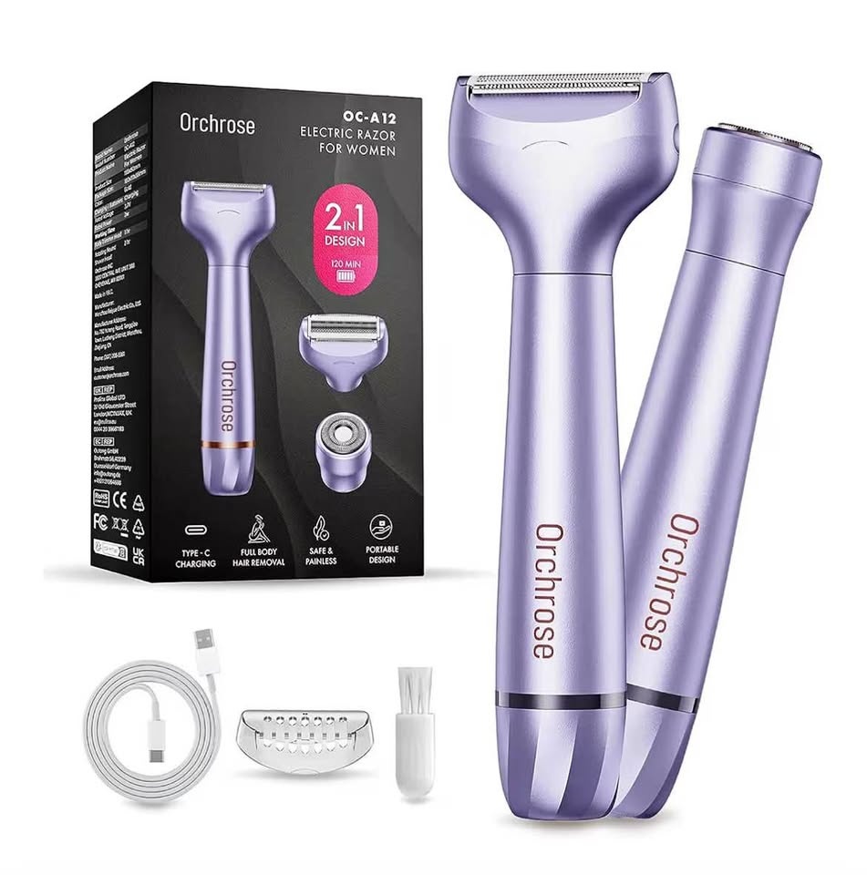 Women's Rechargeable Electric Razor - Periwinkle