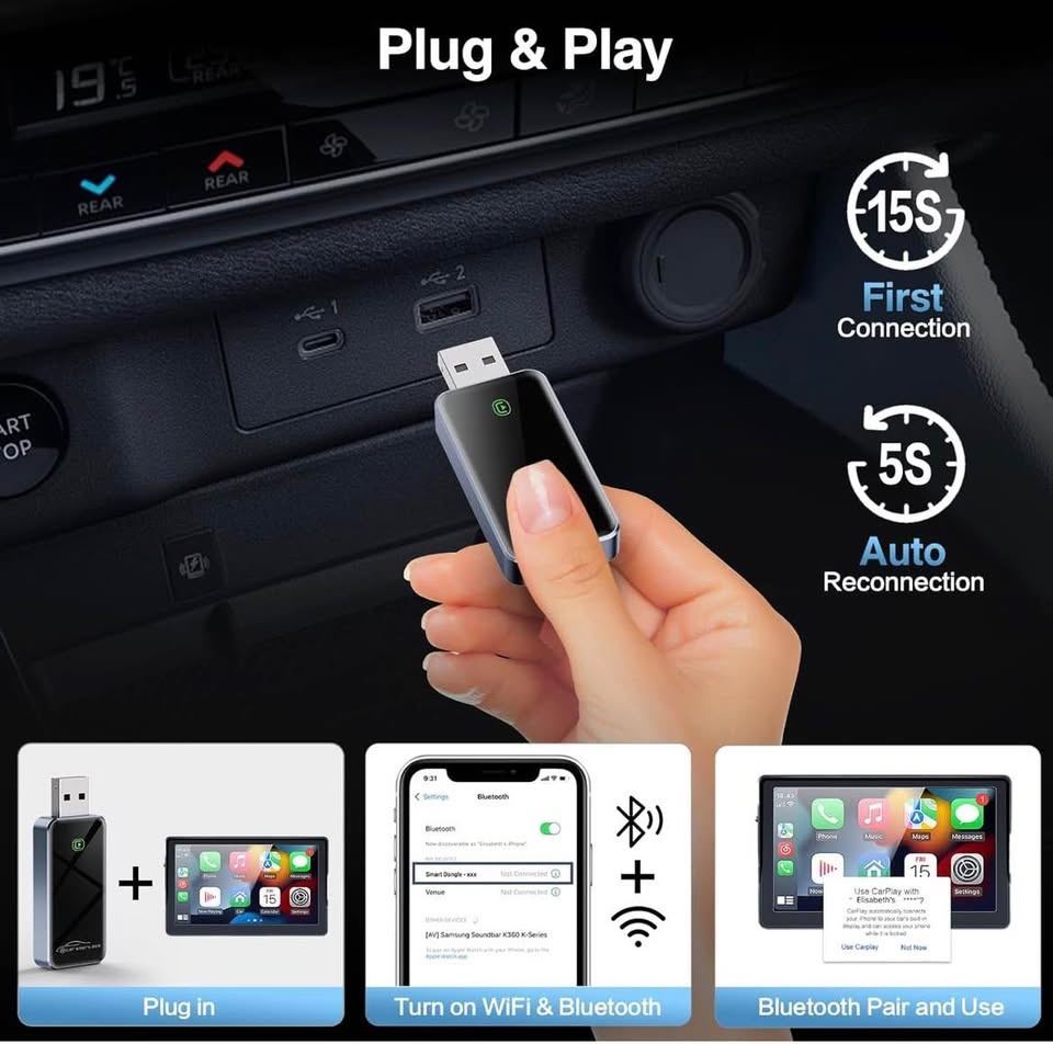 Wireless CarPlay Adapter for iPhone - photo 5