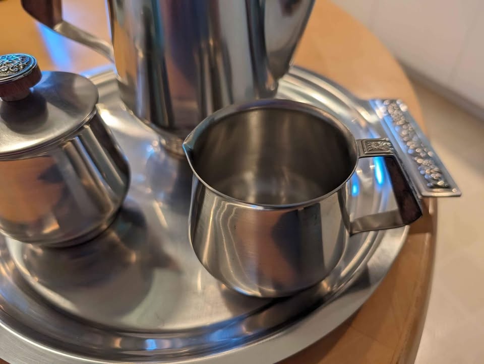 Mid Century Modern Stainless Steel Coffee Service - photo 3