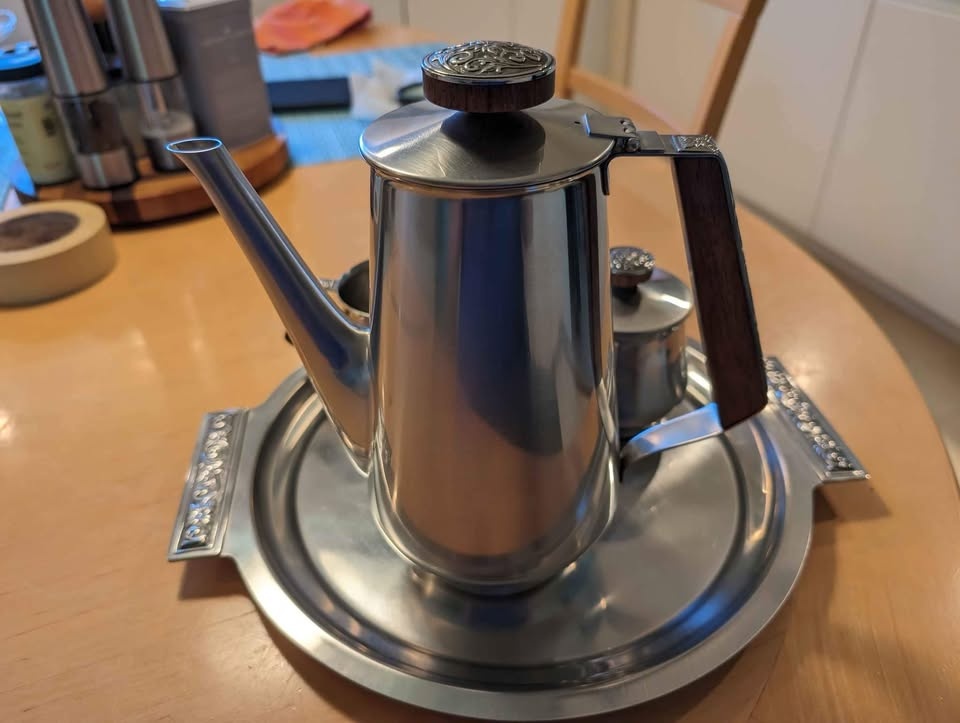 Mid Century Modern Stainless Steel Coffee Service - photo 4