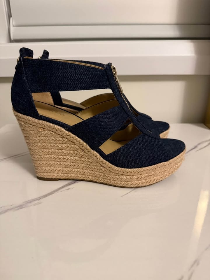 Denim Michael Kors Wedges Heels - photo 4