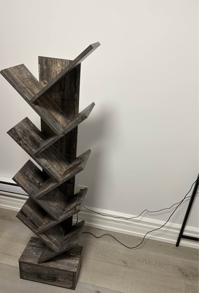 9-Tier Tree Bookshelf (Grey) - photo 2
