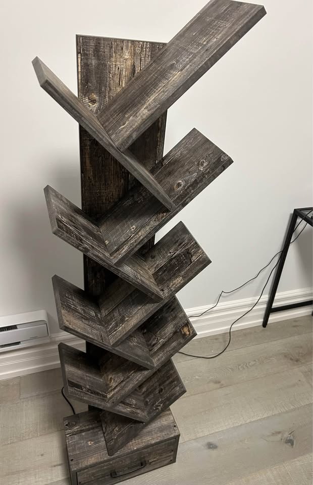 9-Tier Tree Bookshelf (Grey) - photo 3