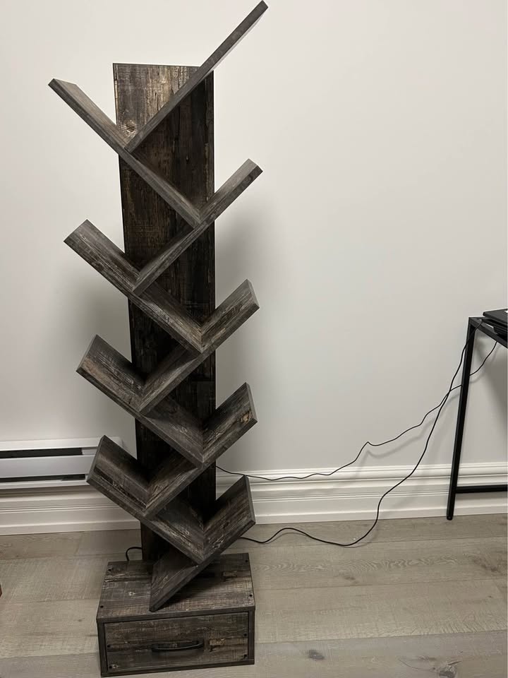 9-Tier Tree Bookshelf (Grey) - photo 4